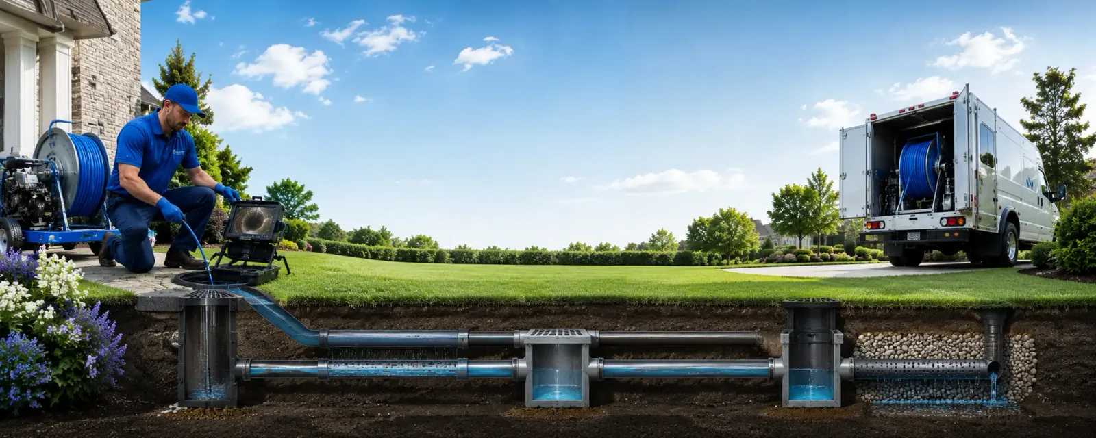 Outdoor drain cleaning information for Hubert, NC